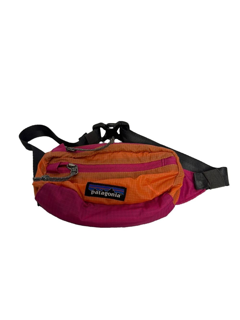 Patagonia Lightweight Travel Mini Hip Pack Orange/Pink Packable Waist Fanny Bag